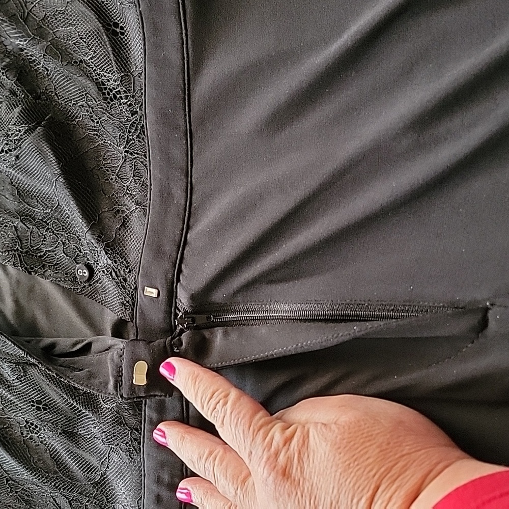 BETSEY JOHNSON Cap Sleeve Black Tie Jumpsuit Black size 14 - Picture 4 of 16